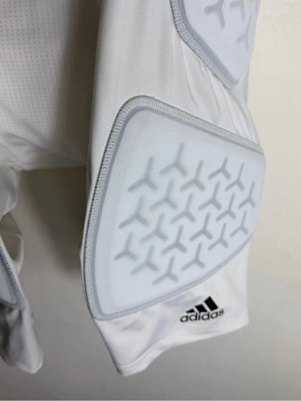 adidas White Men’s Padded Compression football shorts briefs